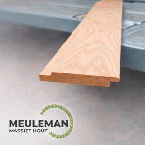 Eiken shiplap, halfhout, channelsiding 22 * 150 mm